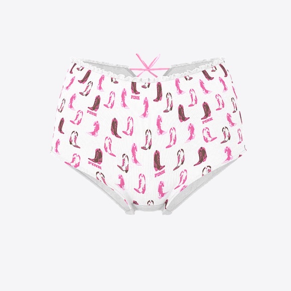 PINK Pink Cowboy Print Boyshort Panty - Picture 3 of 4